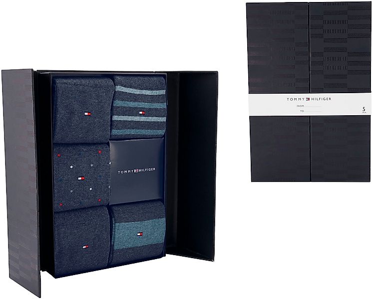 Tommy Hilfiger Socken, (5 Paar), Ideal zum Verschenken, Geschenkbox, Rippen günstig online kaufen