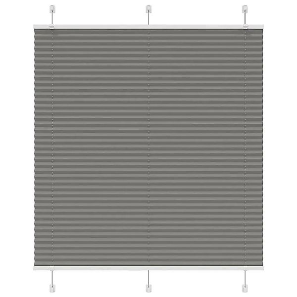 vidaXL Plissee Anthrazit 120x100 cm Stoffbreite 119,4 cm Polyester 4015079 günstig online kaufen