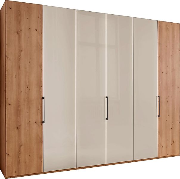 WIEMANN Kleiderschrank "Monaco" mit Teil-Glasfront sowie hochwertige Beschl günstig online kaufen