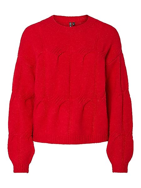 pieces Strickpullover PCJENNA LS O-NECK CABLE günstig online kaufen