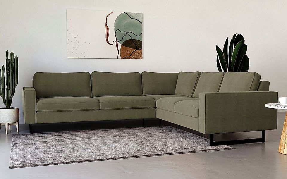 Places of Style Ecksofa Pinto, 250/290 cm, langer Schenkel, XXL, Ottomane, günstig online kaufen