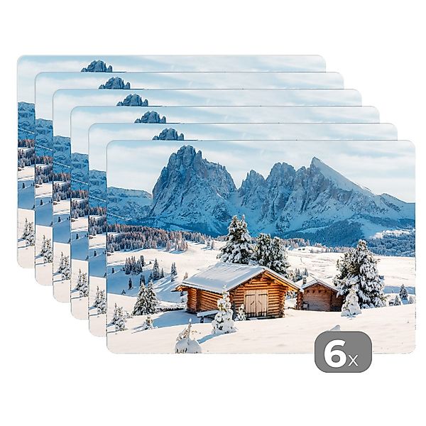 MuchoWow Platzset Winter - Hütte - günstig online kaufen