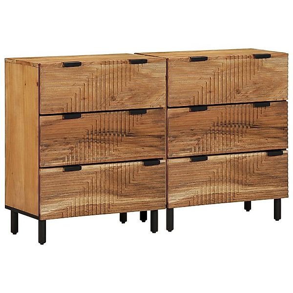 vidaXL Fächerschrank 2er Set n Sideboards 60x33x75 cm (2-St) günstig online kaufen