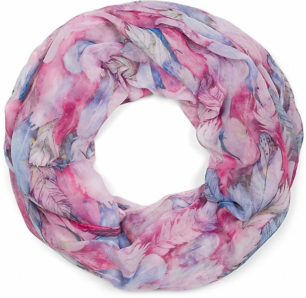 styleBREAKER Loop "Loop mit bunten Federn" 1 Stk. günstig online kaufen