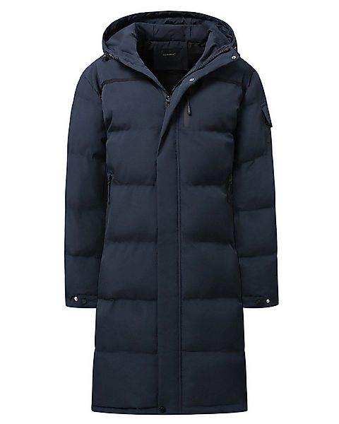 Allthemen Steppmantel mit Kapuze Herren Langmantel warmer Winterparka günstig online kaufen