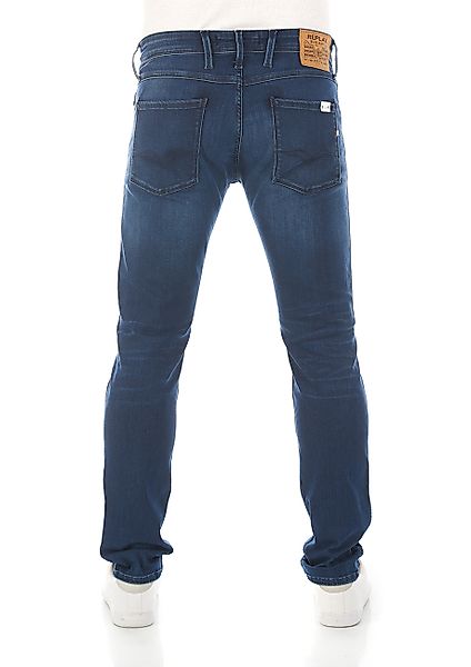 Replay Herren Jeans Anbass - Slim Fit - Blau - Medium Blue günstig online kaufen