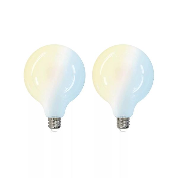 LUUMR Smart LED-Leuchtmittel 2er E27 G125 7W CCT matt Tuya günstig online kaufen