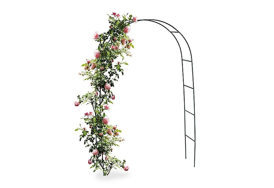 relaxdays Rosenbogen Torbogen Rankhilfe aus Metall 240 cm günstig online kaufen
