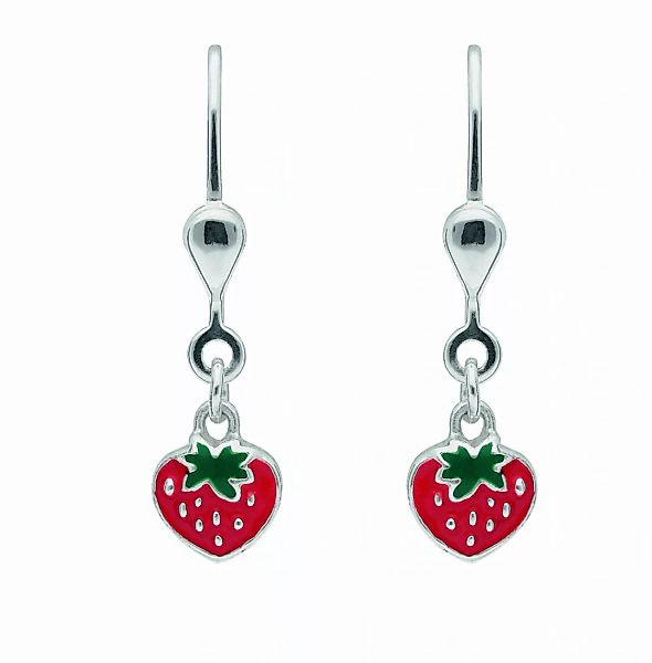 Adelia´s Paar Ohrhänger "925 Silber Ohrringe Ohrhänger Erdbeere", Silbersch günstig online kaufen