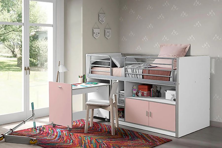 Vipack Hochbett "Bonn", (Made in Europe), mit Schrank und Schreibtisch auf günstig online kaufen