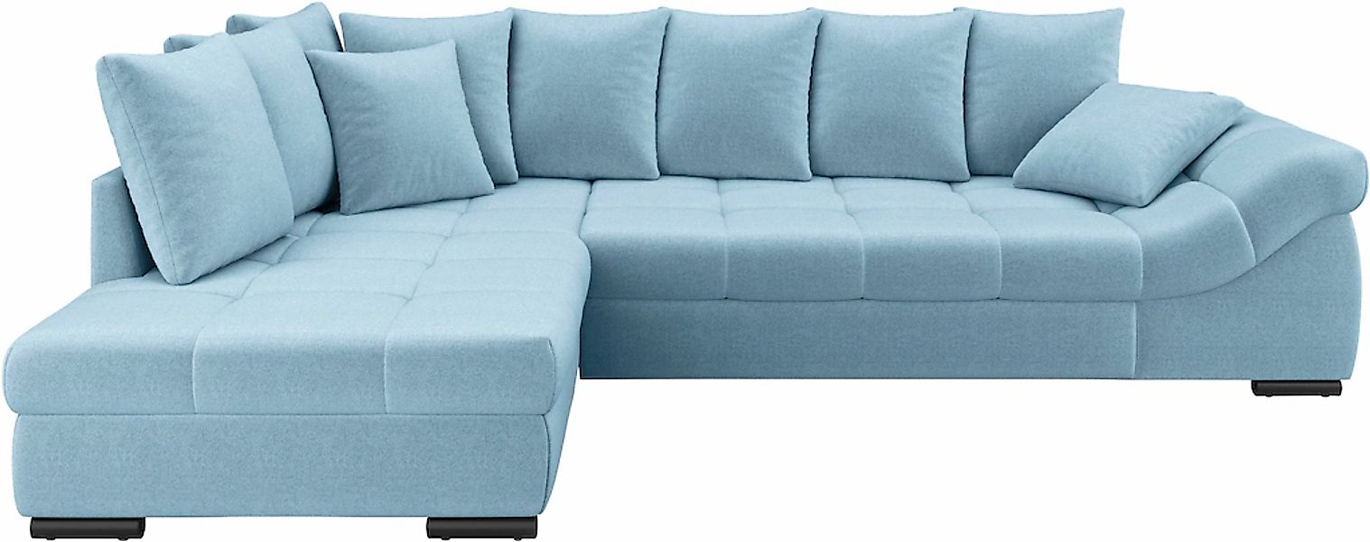 Mr. Couch Ecksofa "Pietro, L-Form, mit Bett, wahlweise mit Kaltschaum" mit günstig online kaufen