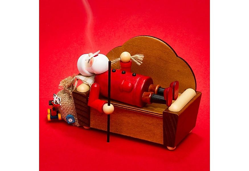 SIKORA Weihnachtsfigur RM-A-SOFA schlafendes Holz Räuchermännchen auf dem S günstig online kaufen
