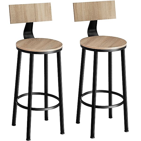 tectake Barhocker 2er Set Barhocker, mit günstig online kaufen