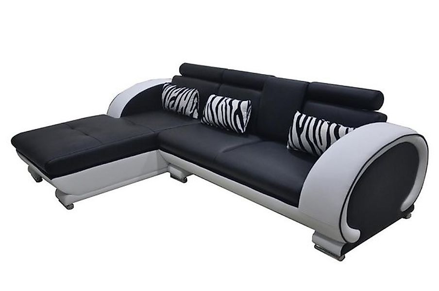 JVmoebel Ecksofa Eck Sofa Leder + USB Eck Garnitur Wohn Ecke Landschaft L F günstig online kaufen
