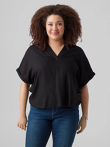 Vero Moda Curve Shirtbluse "VMCBEAUTY SS TOP NOOS CUR" Viskose, regular fit günstig online kaufen