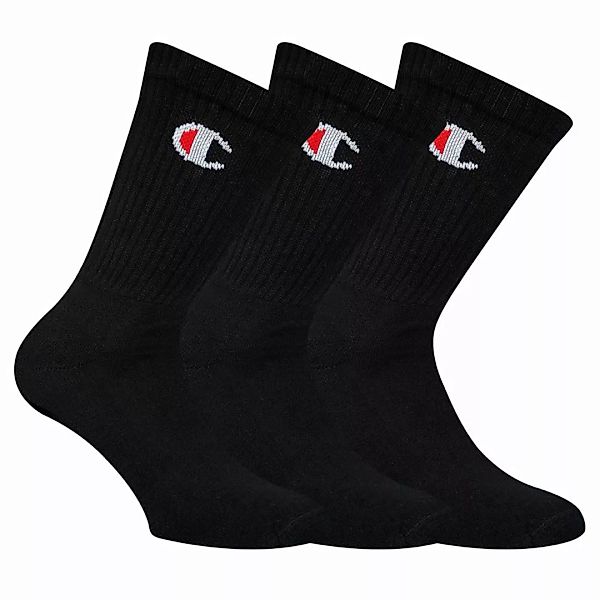 Champion Unisex Socken, 3 Paar - Crew Socken Legacy Schwarz2 EU 43-46 günstig online kaufen
