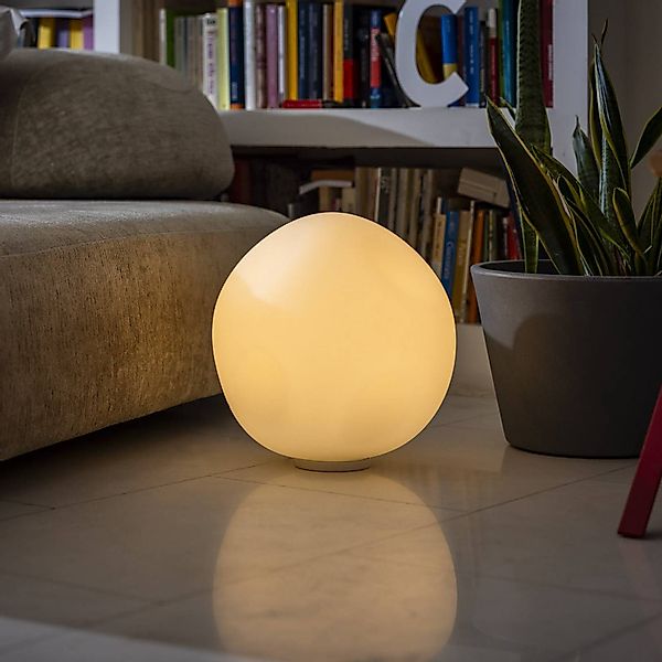 Foscarini Tischleuchte Hoba Grande, Ø 36 cm, ein/aus, Glas günstig online kaufen