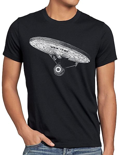 style3 T-Shirt NCC-1701 Anflugstar star trekkie günstig online kaufen