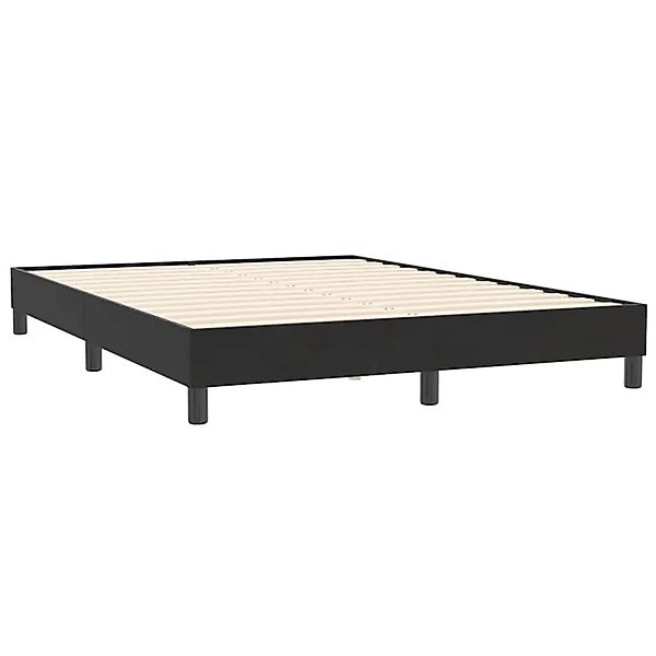 vidaXL Boxspringbett ohne Matratze Schwarz 140x210 cm Samt 3315827 günstig online kaufen