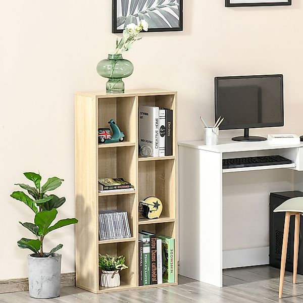 HOMCOM Bücherregal Wohnzimmerregal Bücherschrank Standschrank mit 7 Fächern günstig online kaufen