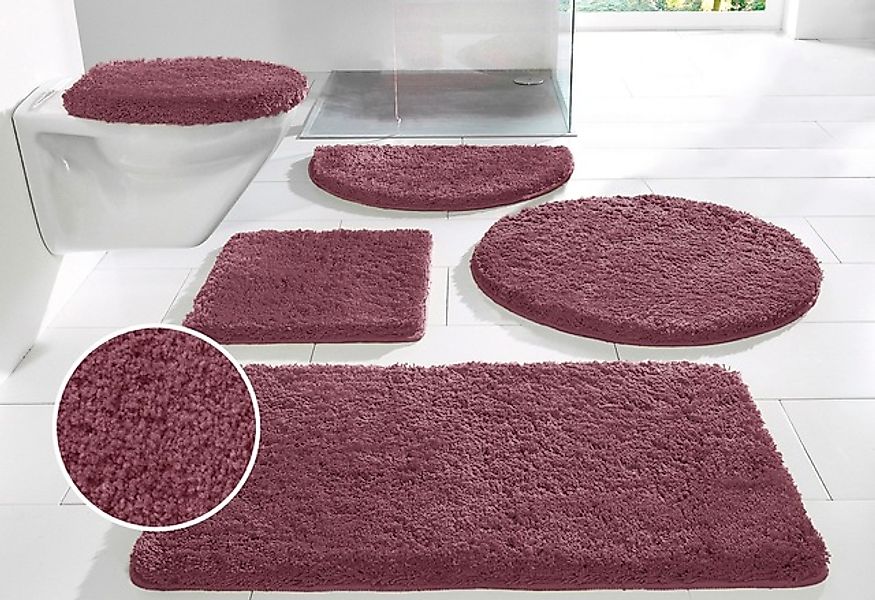 my home Badematte »Sanremo, Badvorleger, Badezimmer Teppich, sehr weich«, r günstig online kaufen
