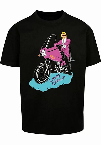 Merchcode T-Shirt Merchcode Herren Lewis Capaldi - Purple rain Heavy Oversi günstig online kaufen