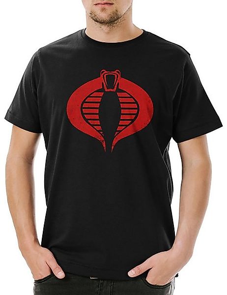 Urban Backwoods Print-Shirt Cobra Logo Herren T-Shirt Joe Commander Symbol günstig online kaufen