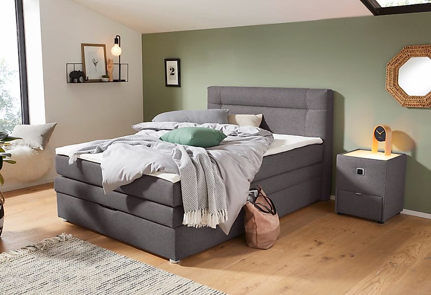 Jockenhöfer Gruppe Boxspringbett Amira, mit Bettkasten und Topper günstig online kaufen