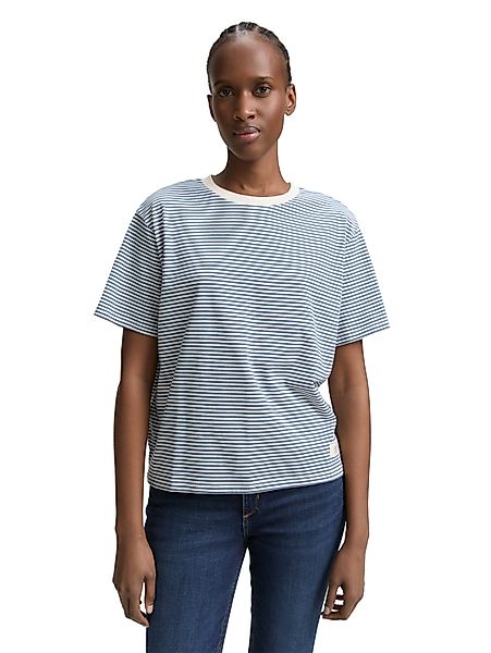 TOM TAILOR Denim T-Shirt mit Streifen günstig online kaufen