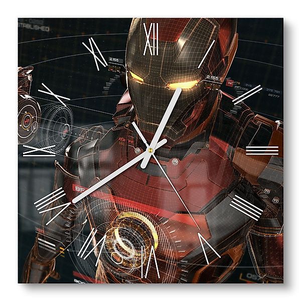 DEQORI Wanduhr 'Legendäre Iron Man Anzug' günstig online kaufen