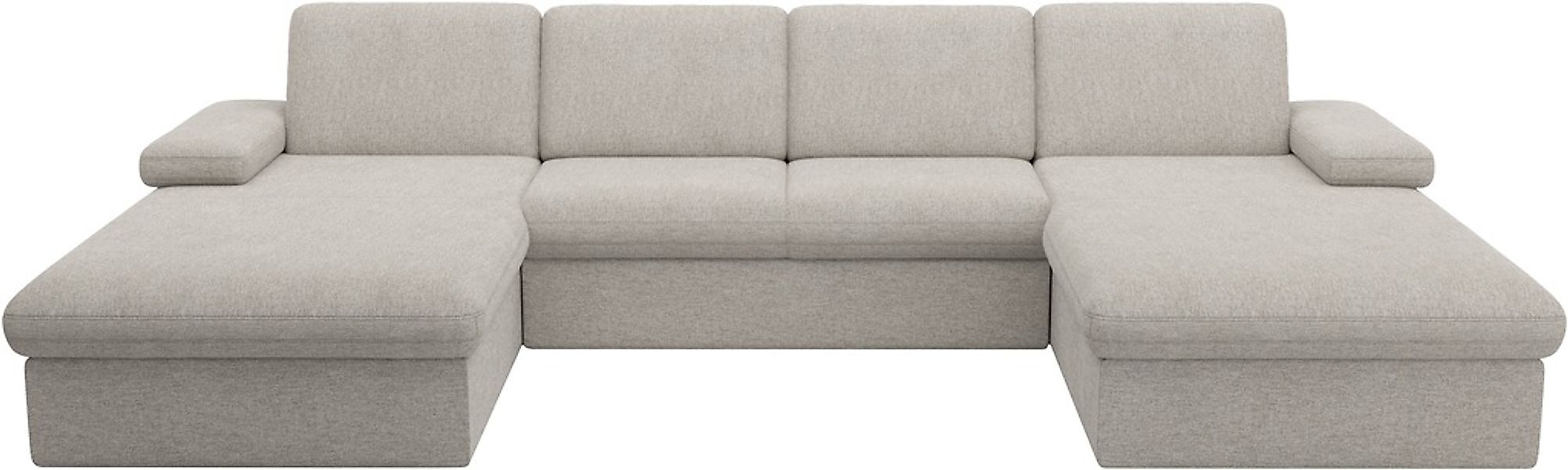 sit&more Wohnlandschaft »Moreno U-Form, B: 309 cm« mit Armteilverstellung, günstig online kaufen