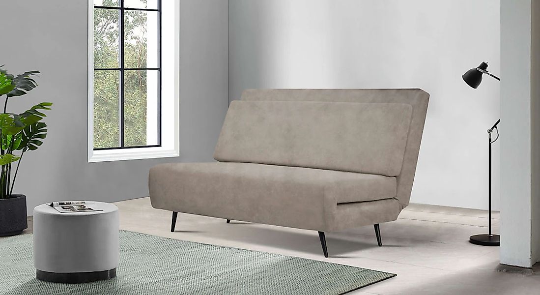 andas Schlafsofa "Linnea", Daybed mit aufklappbarer Liegefläche, in Webstof günstig online kaufen
