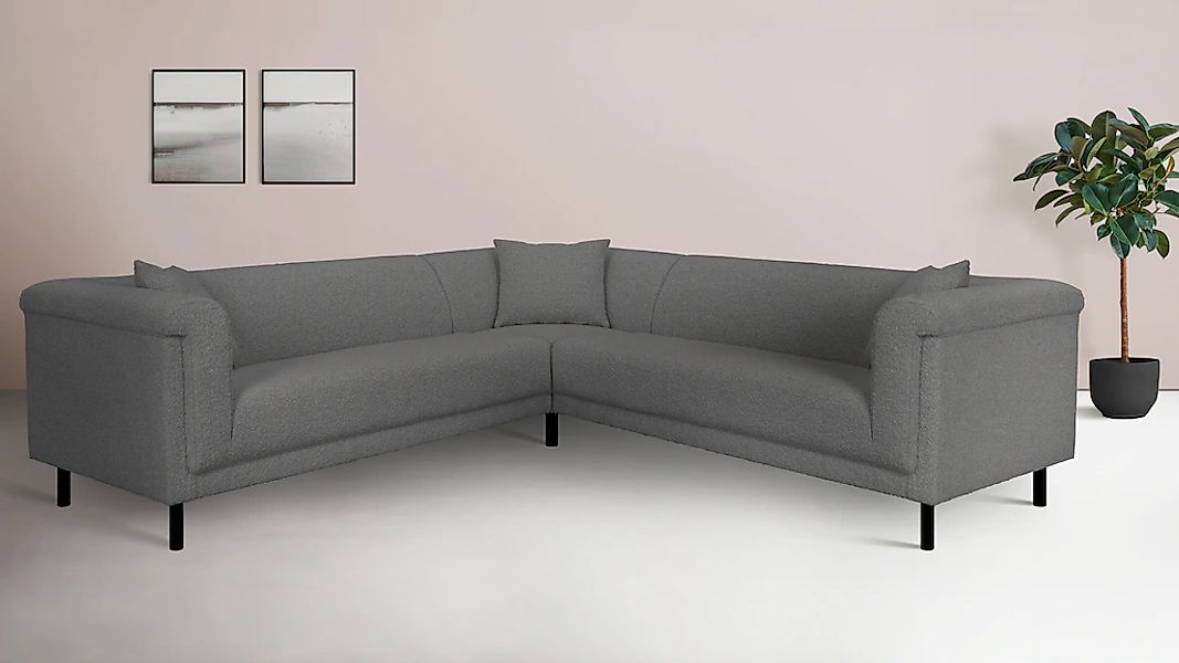 Home affaire Ecksofa "AGNIA L-Form B/T/H: 244/244/71 cm" incl. Zierkissen, günstig online kaufen