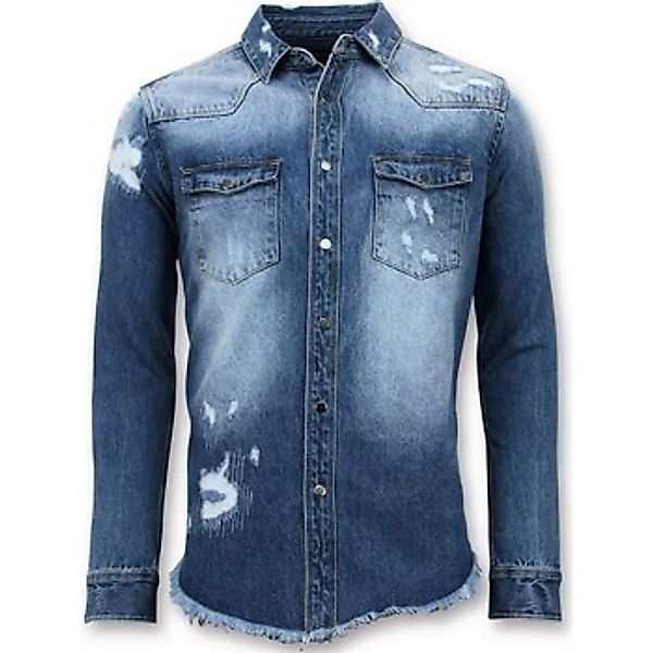 Enos  Hemdbluse Lange Denim Shirt Denim Bluse günstig online kaufen
