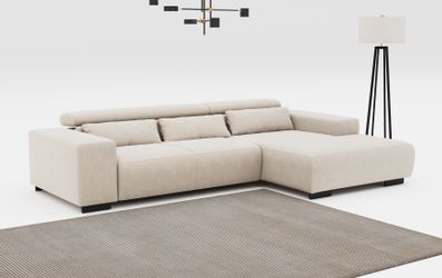 COTTA Ecksofa Side L-Form, mit Kopfteilverstellung günstig online kaufen