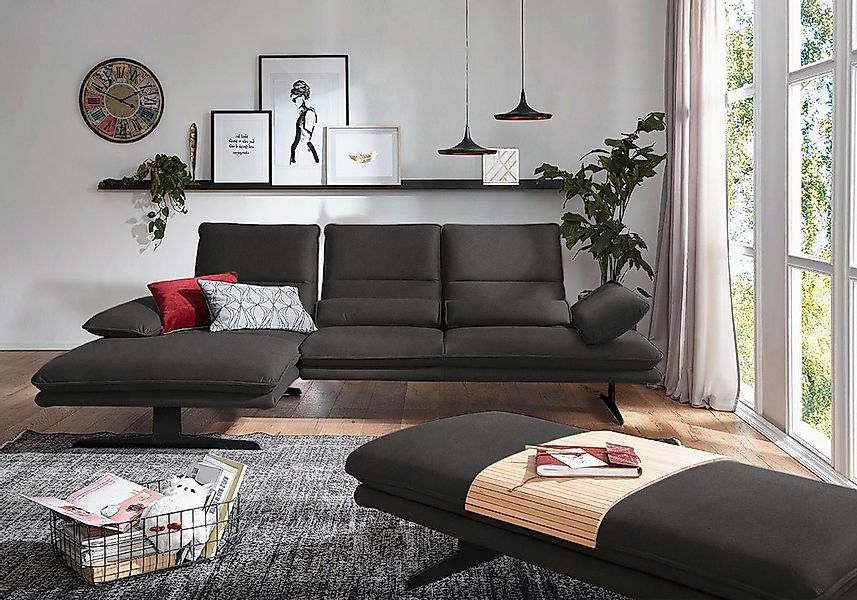 W.SCHILLIG Ecksofa "broadway, Designsofa mit tollem Sitzkomfort" Sitztiefen günstig online kaufen