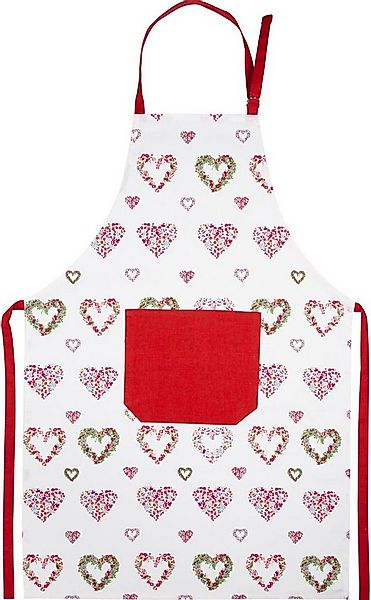 Kracht Kochschürze Blumenherzen, (Set, 1-tlg., 1-teilig), Nackenband und au günstig online kaufen