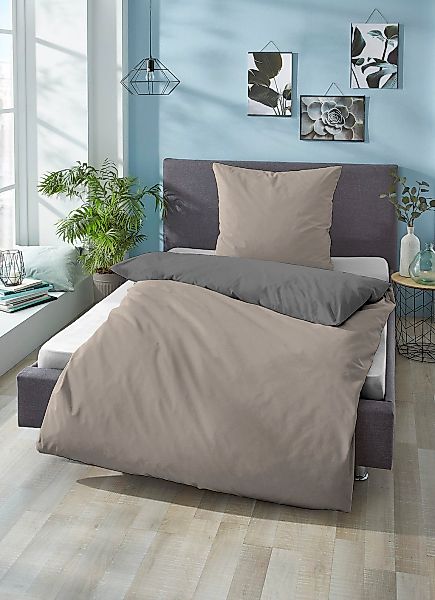 Biberna Wendebettwäsche "Alma in Gr. 135x200, 155x220 oder 200x200 cm" 3 St günstig online kaufen