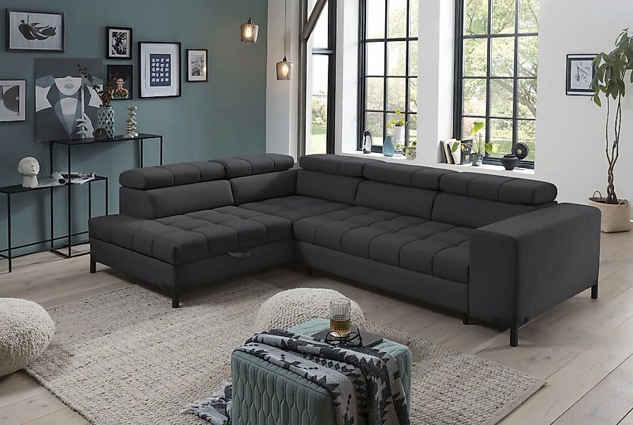 exxpo - sofa fashion Ecksofa "Bocco, hochwertige Verarbeitung, toller Sitzk günstig online kaufen