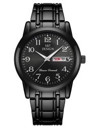 S&T Design Quarzuhr Herren Uhr Edelstahl günstig online kaufen