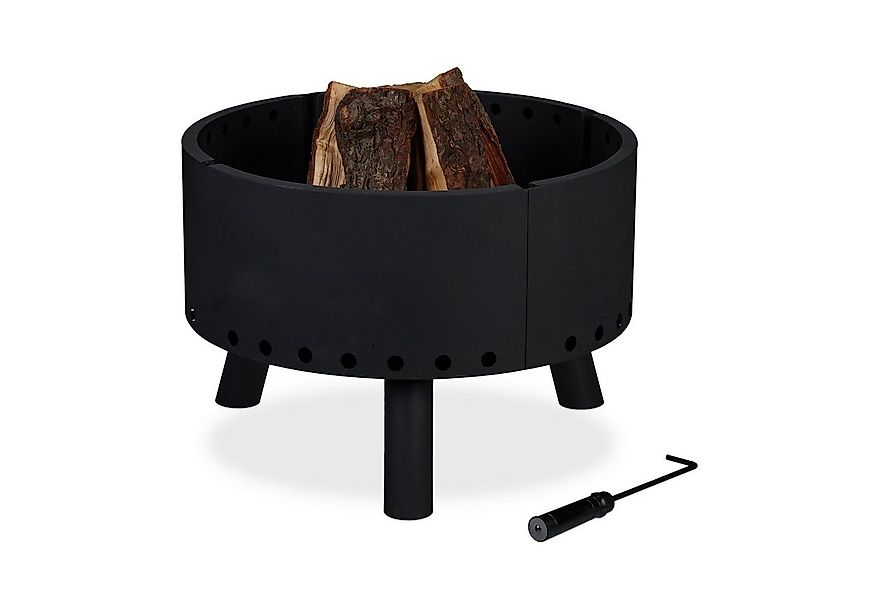 relaxdays Feuerschale mit Flammenschutz günstig online kaufen