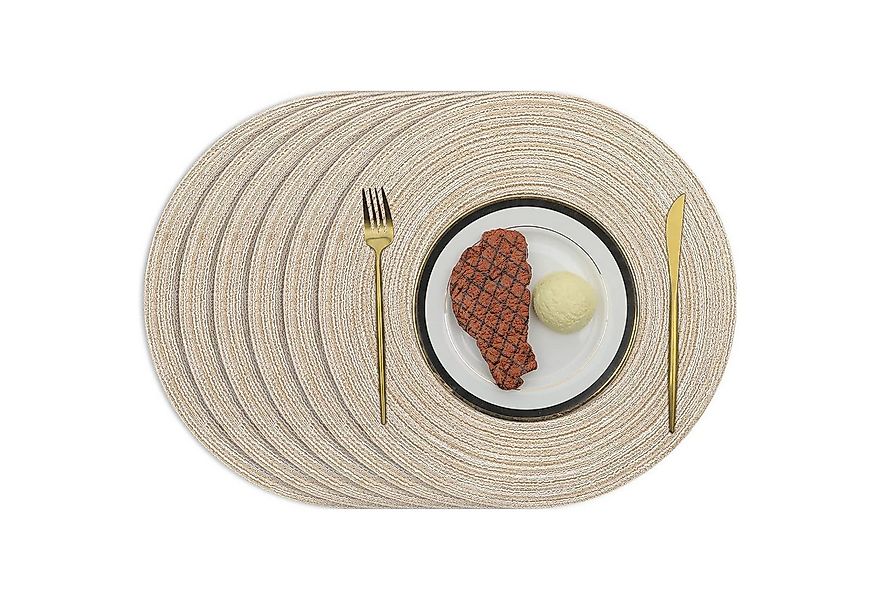 HAUSS SPOLE Platzset Platzsets 6er Set Baumwolle Hitzebeständig Waschbare r günstig online kaufen