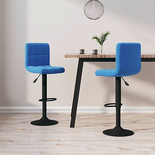 vidaXL Barhocker Barhocker 2 Stk. Blau günstig online kaufen