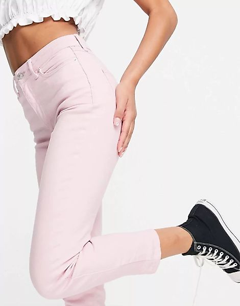 New Look – Mom-Jeans in Pastellrosa günstig online kaufen