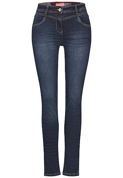 Cecil Slim-fit-Jeans "Style Vicky", in blauer Waschung günstig online kaufen