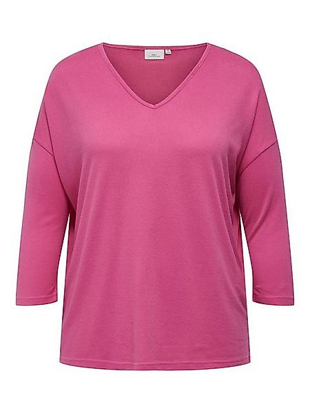 ONLY CARMAKOMA V-Shirt CARALBA MIRSE 4/5 V-NECK TOP JRS günstig online kaufen