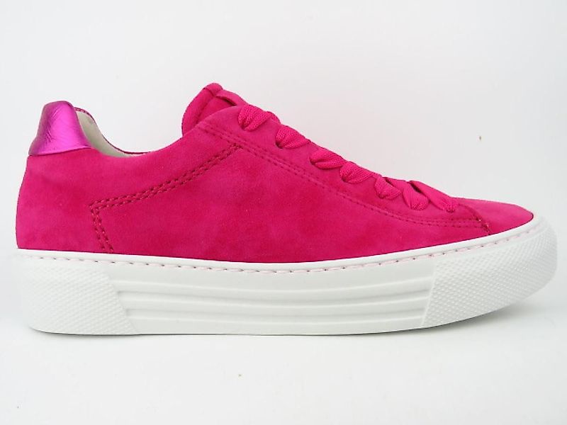 Gabor Comfort Samtchevreau pink Schnürschuh günstig online kaufen
