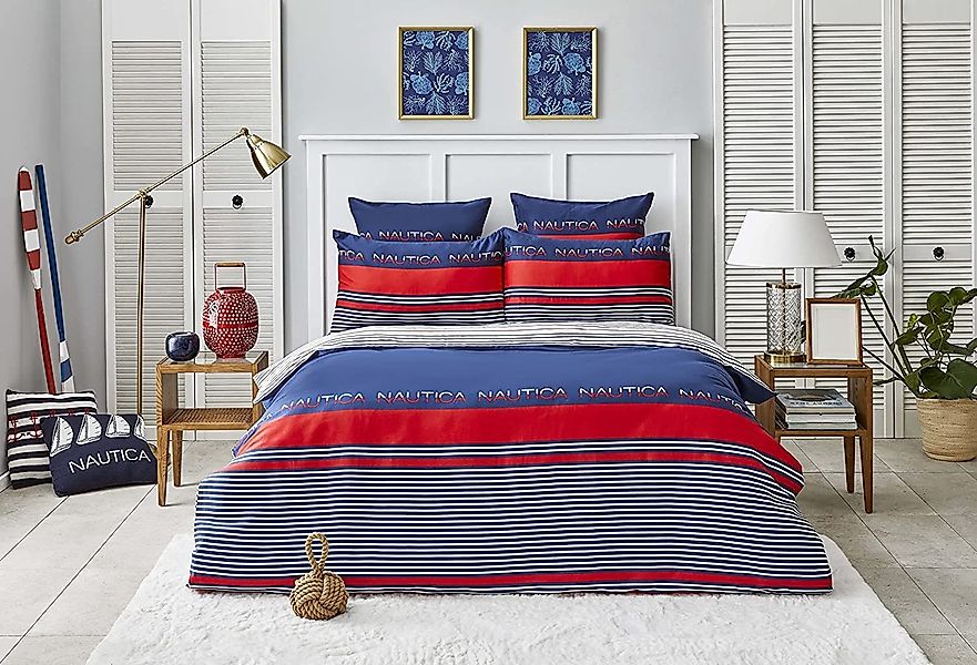 NAUTICA HOME Bettwäsche Nautica Bettwäsche-Set DRIFTING günstig online kaufen