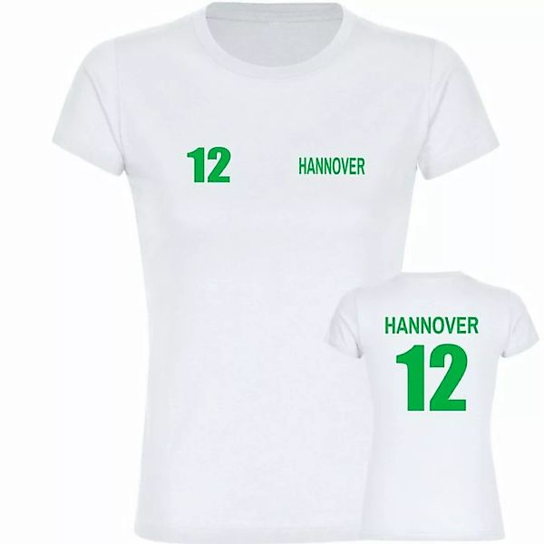 multifanshop T-Shirt Damen Hannover - Trikot 12 - Frauen günstig online kaufen