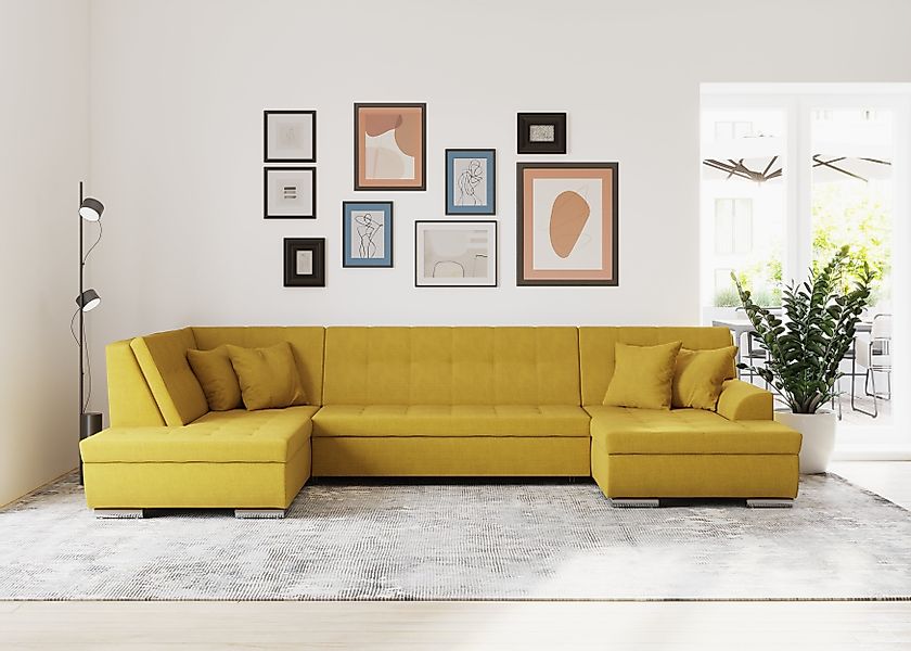 DOMO collection Wohnlandschaft Treviso incl. Zierkissen, günstig online kaufen